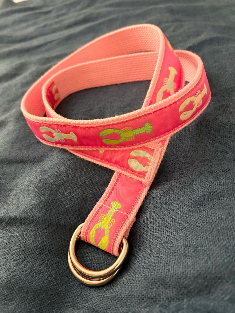 Women’s Canvas Ribbon Lobster Belt by Douglas Paquette